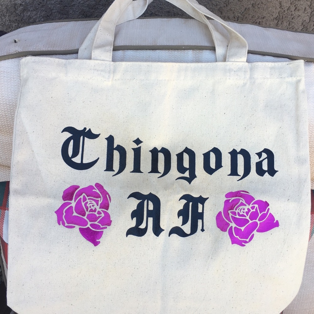 Custom made canvas tote bag